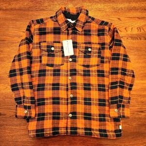 Tommy Bahama boys fleece lined shirt / jacket NWT Size L (10/12)